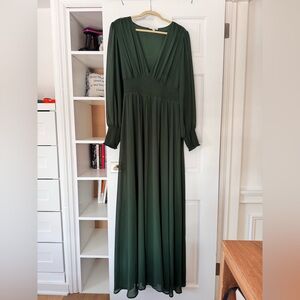 Baltic Born Deep Green Long Sleeve Dress